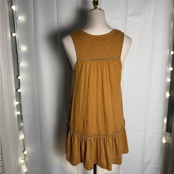 Anthropologie Mustard Tiered Tank Top - Picture 2 of 7